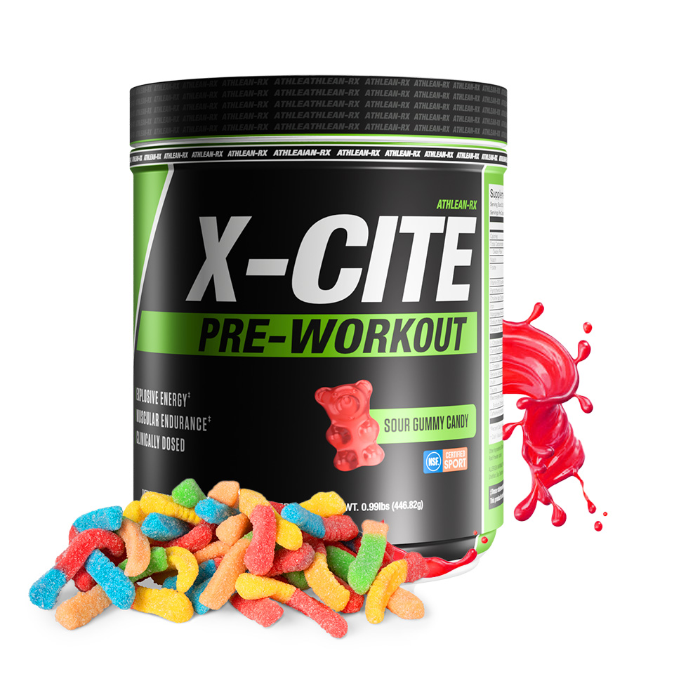 X-CITE Pre Workout - Sour Gummy Candy